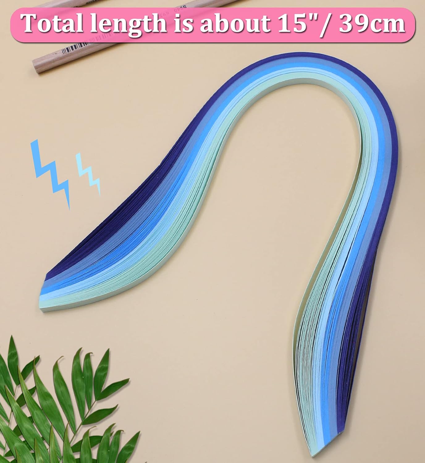 Zorfeter 9 Sets Multi-Color Quilling Paper Strips Kits 900 Strips 42 Colors, 5mm Width, 15" Length