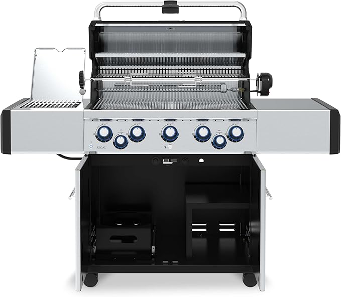 Broil King 958944 Regal S 590 Pro IR Propane Gas Grill, 5-Burner, Stainless Steel