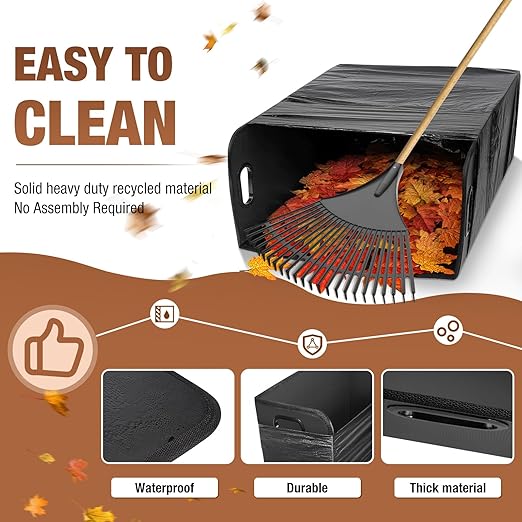 Lawn and Leaf Trash Bag Holder No Assembly Required Holds 30-42 Gallon Bags Easy Open Easy Filling
