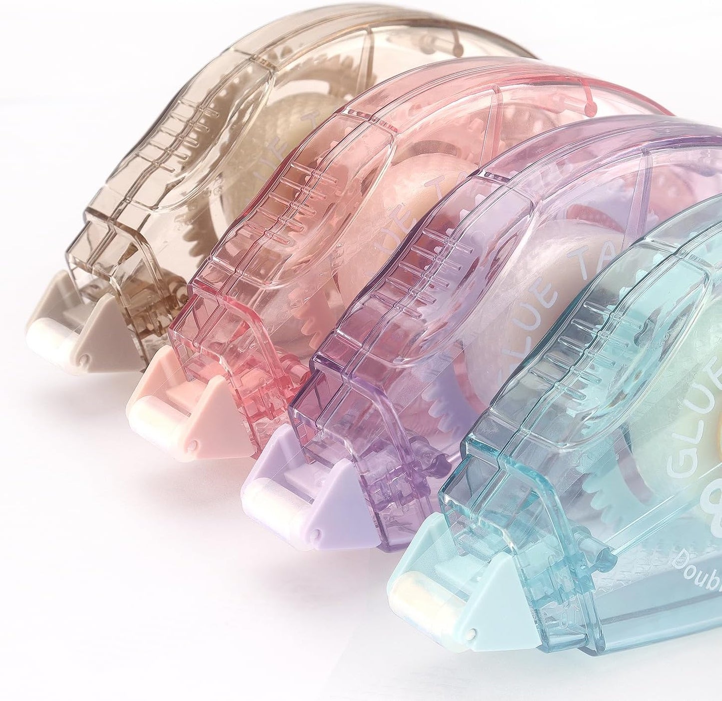 Tamaki 4 Pack Scrapbook Tape, Double Sided Tape Roller for Crafts, Adhesive Glue Runner Scrapbooking Supplies