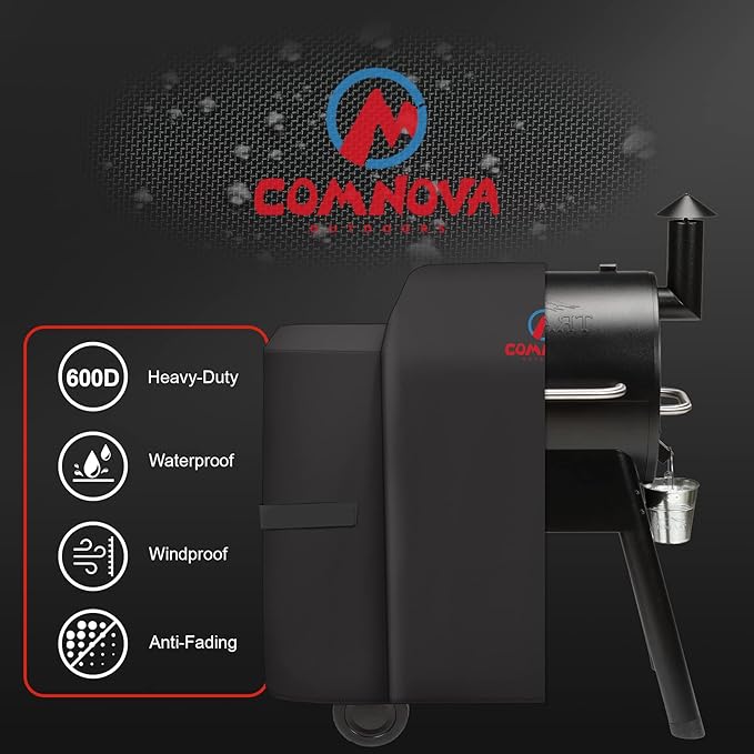 Comnova Grill Cover for Traeger Pro 22 & 575 Series - 600D Wood Pellet Smoker Cover for Traeger Waterproof & Heavy Duty, Premium Pellet BBQ Cover for Treager Pro 22 / Pro 575, Z Grills 550B and More