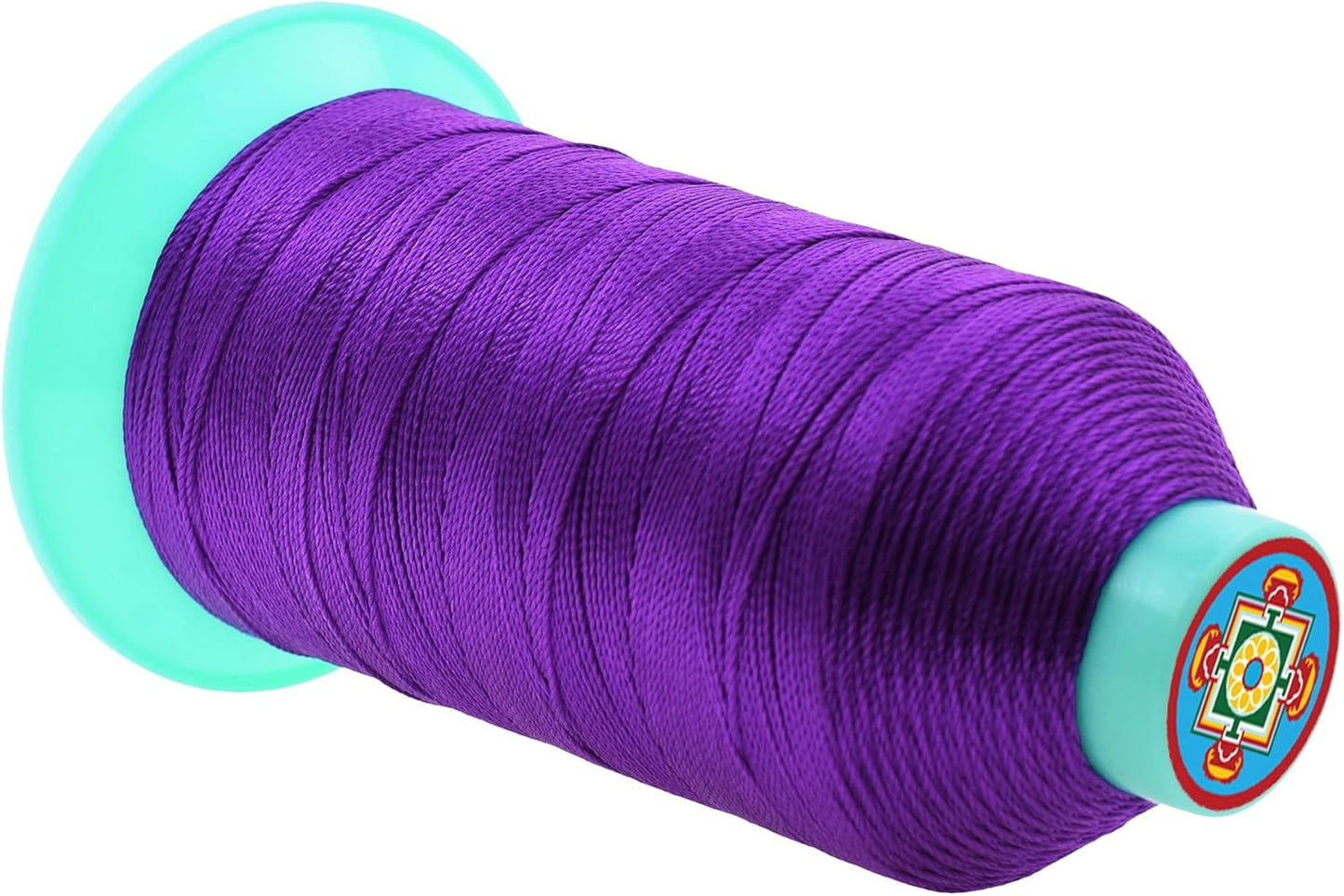 Mandala Crafts Bonded Nylon Thread True Purple Heavy Duty Sewing Threads - 800 YDs Size 277 840D T270 Tex 270 Thread for Leather Jeans Weaving Outdoor Marine Upholstery Threads