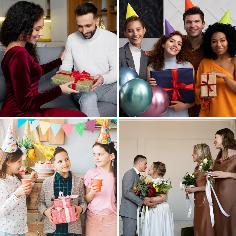 1-1/2" x 50 Yards Satin Ribbon - Navy Blue Silk Ribbon with Spool - Ideal for Gift Wrapping, Floral Bouquets, Crafts, Wedding Party Decorations, Christmas and Sewing Projects