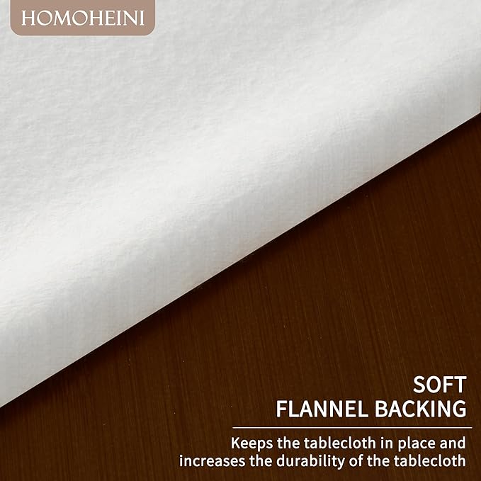 Rectangle Table Cloth,100% Waterproof Tablecloth Oil Proof Spill Proof Vinyl Table Cloth, Wipe Clean Plastic Table Cover for Dining, Camping, Indoor and Outdoor 54" x 84",
