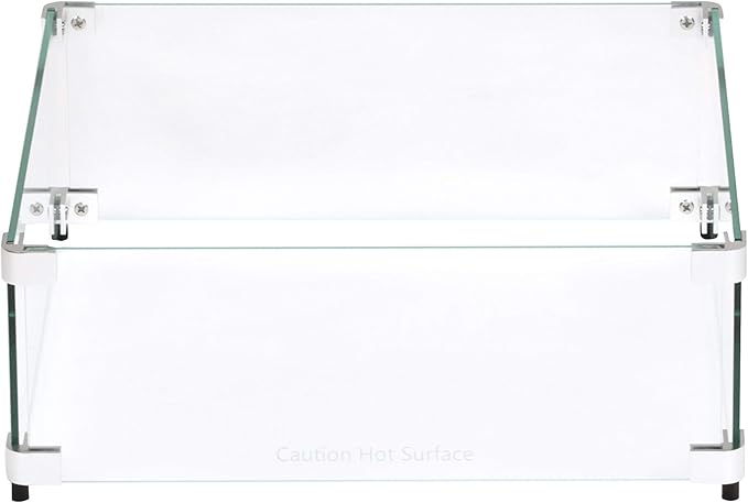 Celestial 17.5" x 17.5" x 6" Wind Guard, fits Celestial 12” Square Fire Pit Burner Pans for Gas Fire Pits