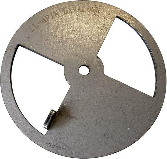LavaLock Smoker Pinwheel bbq air damper pit grill vent, STEEL 4 6 8 12 (4" diameter)