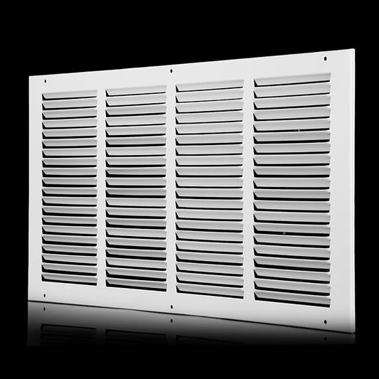 Return Air Grille 24x16(Duct Opening Size),Air Return Vent Cover,Flat Vent Cover,Rejillas De Aire Acondicionado Para Casa,Return Air Grilles,Outer Dimensions:25.75"Wx17.75"H(24"W x 16"H, Duct Opening)