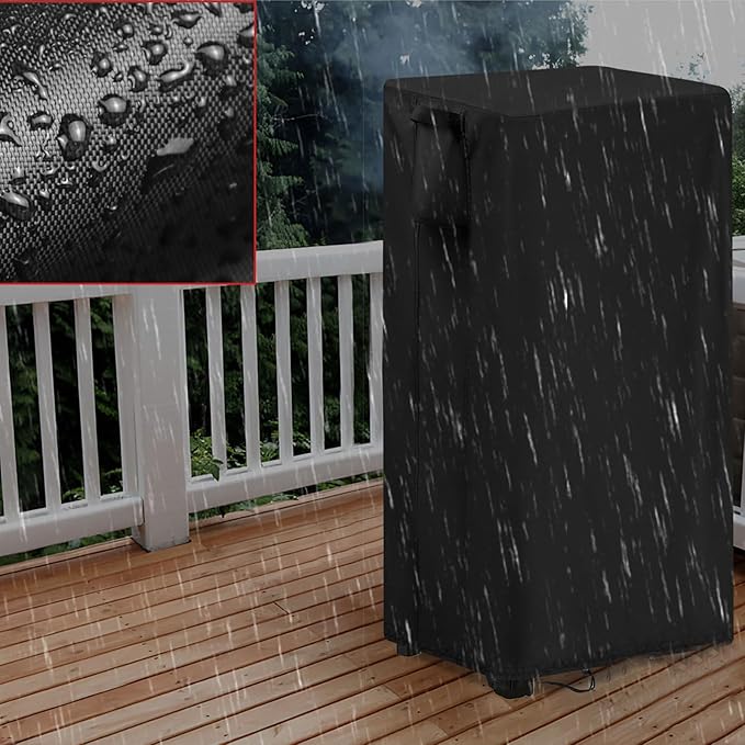 Smoker Cover Fit for PIQUEBAR Propane Smoker, Waterproof Grill BBQ Cover Vertical Smoker Covers-22 D x 20" W x 40" H