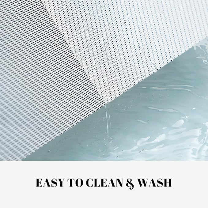 Placemats Set of 8 Vinyl/Plastic Woven Place Mats for Kitchen Table Indoor/Outdoor Washable Placemat Wipeable Dining Table Mats (Silver Cube,8)