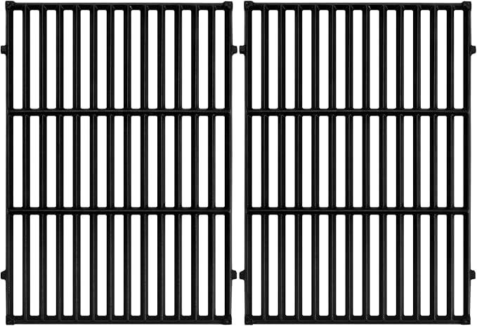 GGC 18.75" Grill Grates for Weber Genesis ii E-310, E-315, E-325, E330, E335, S-310, S-335, S-345 Genesis II LX S-340, LX E-340, 2 PCS Cast Iron Grates for Weber 66095 66802