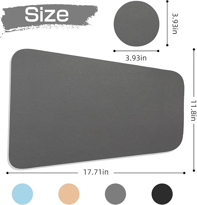 Faux Leather Waterproof Placemats Set of 8-Heat Resistant Non Slip and Scratch Resistant, Washable Indoor and Outdoor Dining Room Placemats for Kitchen, Dining Room and Patio Table Decoration