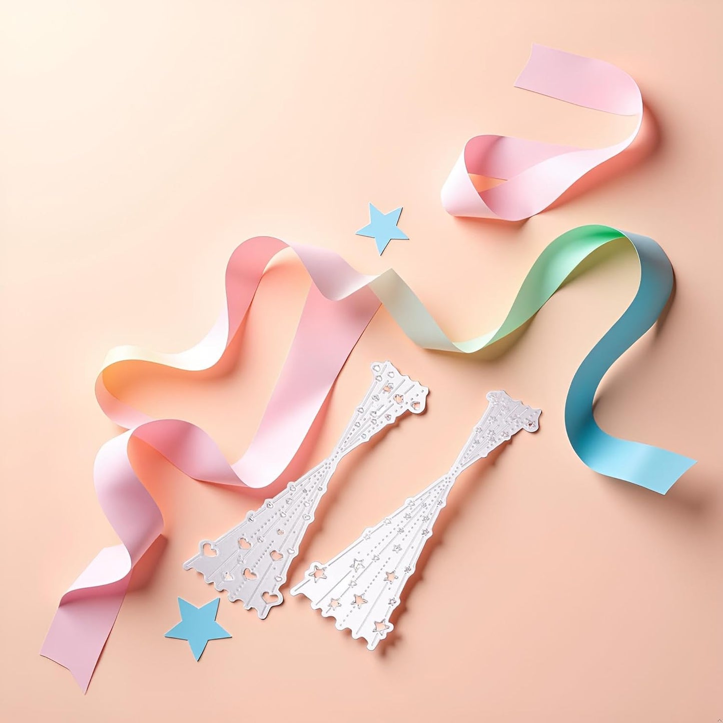 Heart Bubble Spotty Line Cutting Dies for Card Making DIY Scrapbooking Photo Album Decorative Embossing Paper TemplatedCraft Template for Paper Card Making Album Arts Supplies