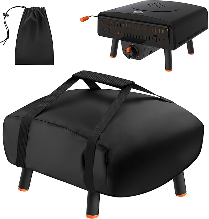 Pizza Oven Cover for Blackstone (Leggero) 2238 2379 5967,Portable Pizza Oven Carry Cover With Storage Bag,600D Waterproof,Windproof with Fixation Straps,Outdoor Tabletop Pizza Oven Accessories