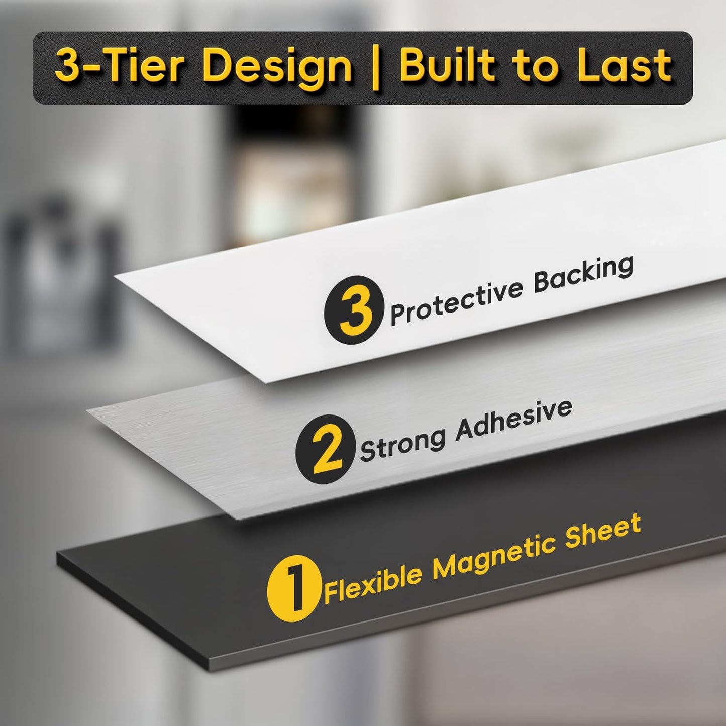 Magnetic Strips Self Adhesive,12 Pack 6" x 1" (150 x25 x 2 mm) Sticky Back Magnet Tapes, Flexible Durable Magnet Stickers for Classroom Office Kitchen, Fridge, DIY, Crafts