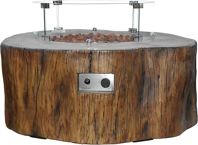 All Fire Table Pit Wind Screens and Stainless Steel Buner Lid from ELEMENTI | ELEMENTI Plus and MODENO (Wind Screens, Round 24.4" WS - 001)
