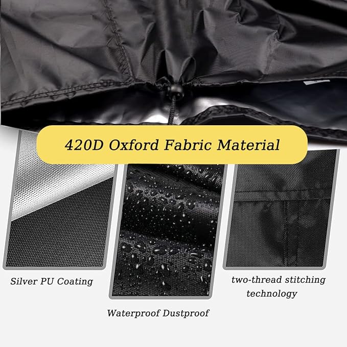 POMER Fire Column Cover,21inch Square Firepit Cover for Patio Fire Column Waterproof Outdoor Fireplace- 21"Lx21"Wx35"H