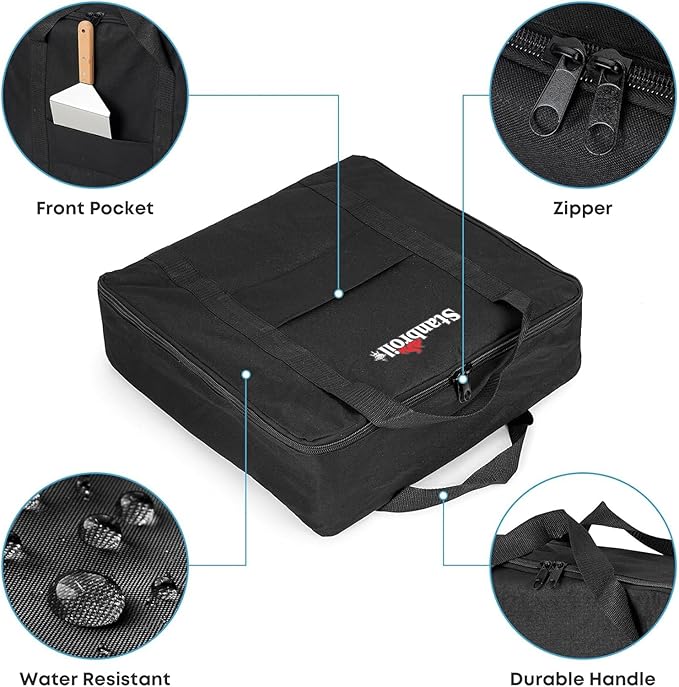 Stanbroil Carry Bag for 17 Inch Blackstone Tabletop Griddle Without Metal Hood, Black