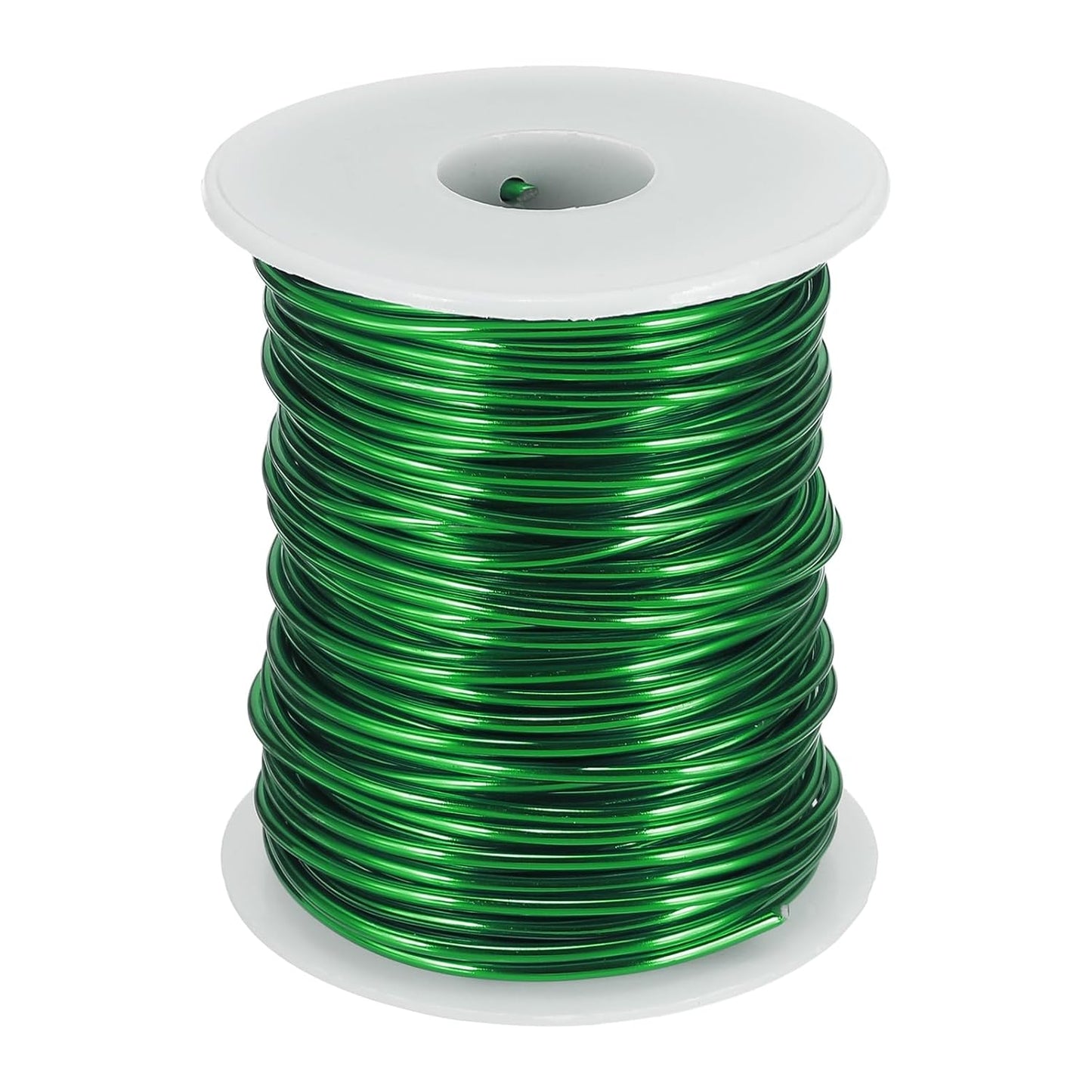 uxcell 12 Gauge / 2mm Anodized Aluminum Wire for Jewelry Craft Making, 102 Feet Bendable Flexible Wire for DIY Home Decor Gardening Sculpture, Green