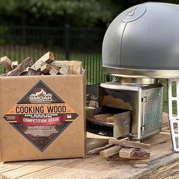 Smoak Firewood Cooking Wood Mini Splits - USDA Certified Kiln Dried (Red Oak, 5-6in Tiny Pizza Oven Wood) for Portable Pizza ovens (729 Cubic Inches)
