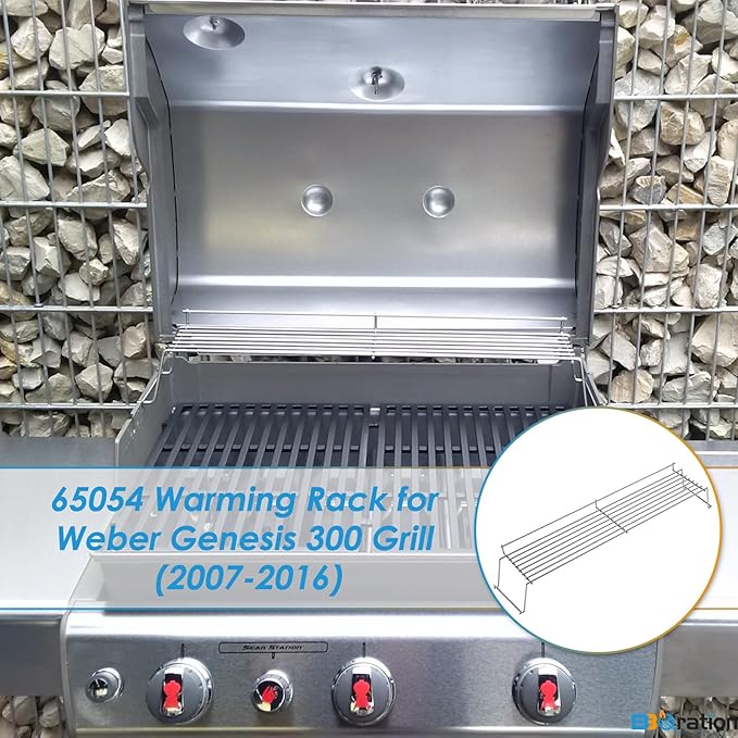 65054 Warming Rack for Weber Genesis 300 Grill Parts (2007-2016) Genesis E310 E320 E330, Grill Warming Rack for Weber Genesis Grill Parts Warming Rack for Weber 81323 62749