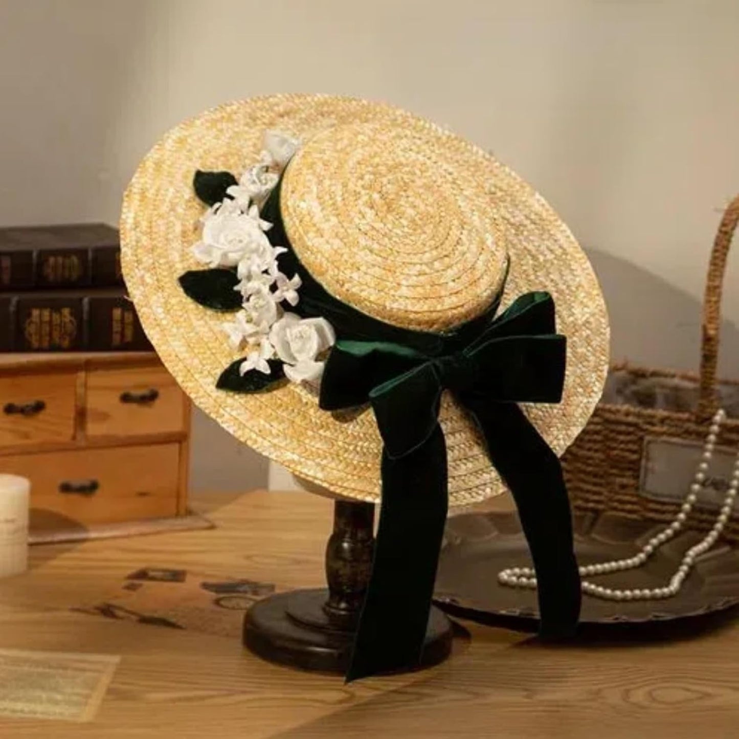 15 Yards Velvet Ribbon 1-1/2 Inch Single Face Green Velvet Ribbon Spool Prefect for Wedding, Ribbons for Gift Wrapping, Christmas Tree Ornaments Wreath Hair Bows, Ribbons for Crafts