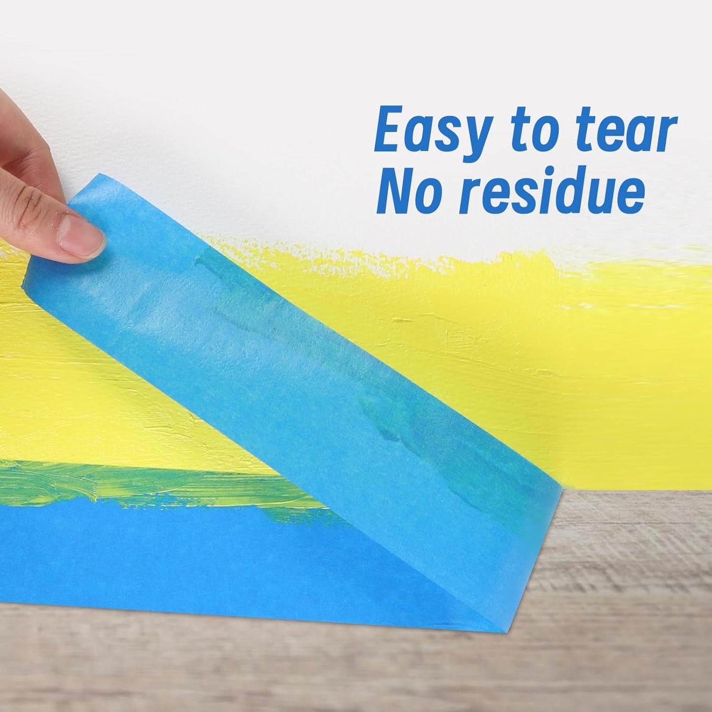 5 Rolls Painters Tape 2 Inch Wide, Blue Painters Tape Bulk 1.89In × 55Yd × 5 Rolls Blue Tape, Multi-Surface Masking Tape for Wall Painting Edge Treatment DIY Crafts, Total 275 Yards