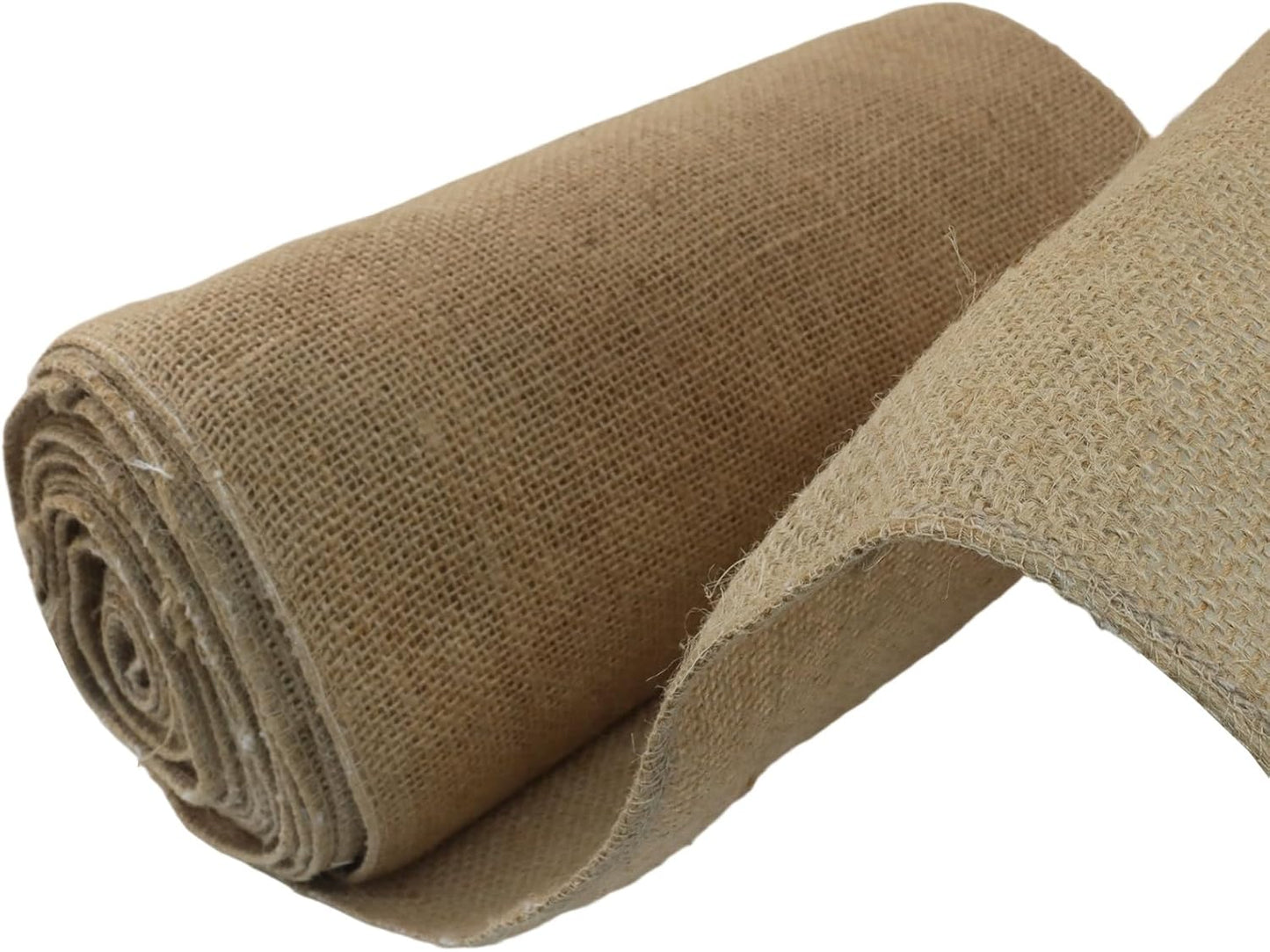 12" Wide Natural Burlap Fabric - 10 Yards Jute Ribbon for Gift Wrapping, Wedding Decorations, Rustic Crafts, Wreaths & Home Decoration (30cm Wide)