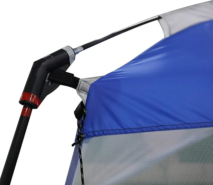 Ozark Trail 13x9 Screen House Tent, Blue, Mesh Panels for Insect Protection, Dual Zipper Doors, PE Splash Guard, Steel and Fiberglass Frame, Color Coded Poles, Carry Bag Included, Outdoor Use