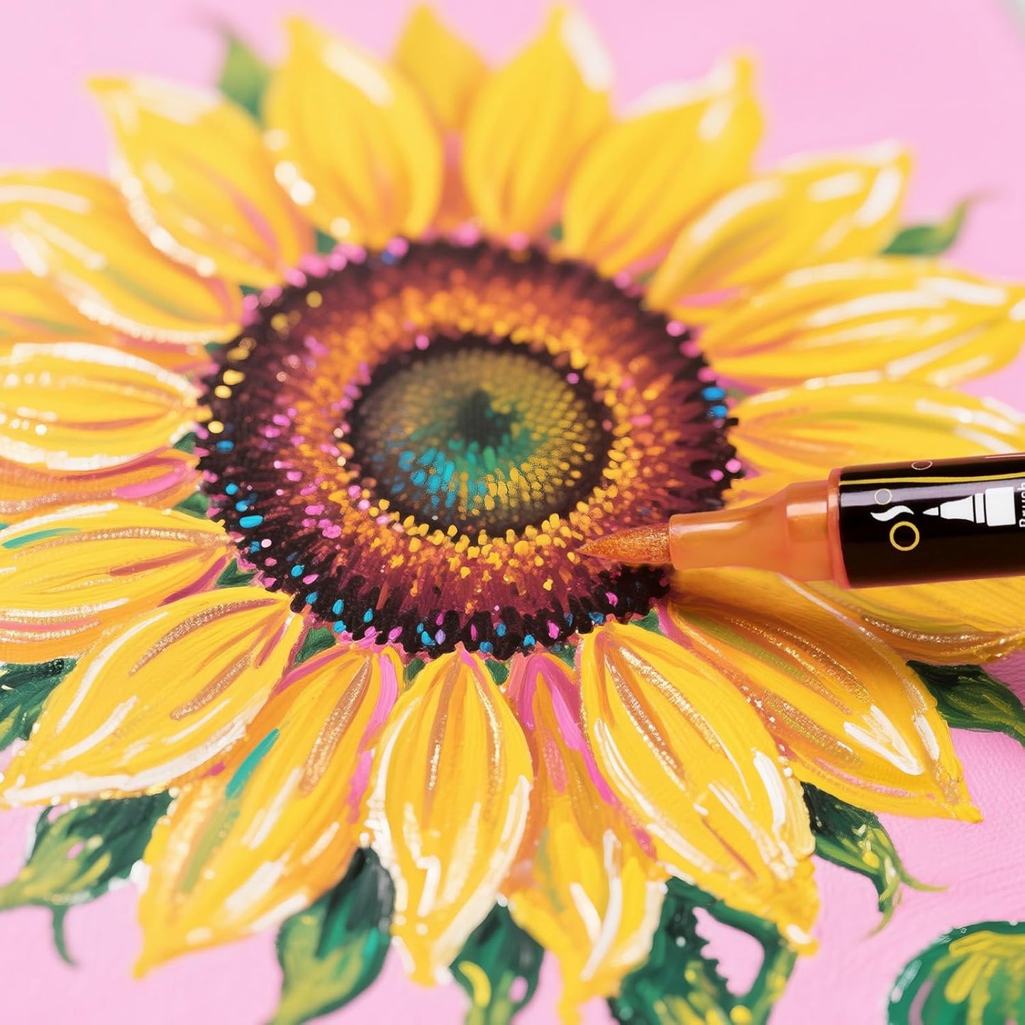 Tongfushop 120 Colors (12 Metallic) Acrylic Paint Marke, Dual Fine & Brush Tip Paint Pens, No Bleed & Quick-Dry with Case for Rock Painting, Canvas, Wood, Ceramic, Glass, Adult & DIY Art Supplies