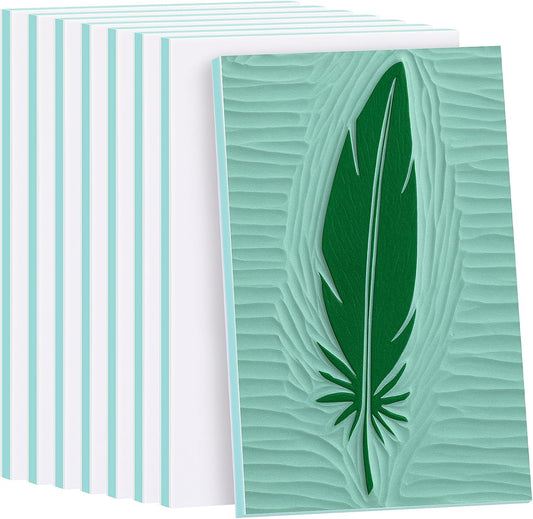 SGHUO 8pcs 4" x 6" Rubber Stamp Carving Blocks Linoleum for Printmaking Supplies, Linocut Block Carving Tools