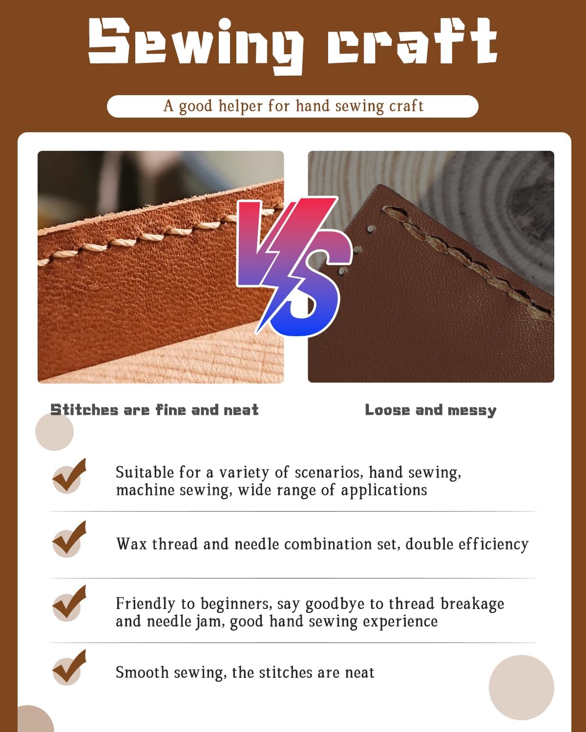 DIUDUS 218 Yards Upholstery Thread, Heavy Duty Sewing Kit with Waxed Thread 9 Upholstery Needle for Hand Stitching Bookbinding Repair Canvas Sofa Leather Shoes