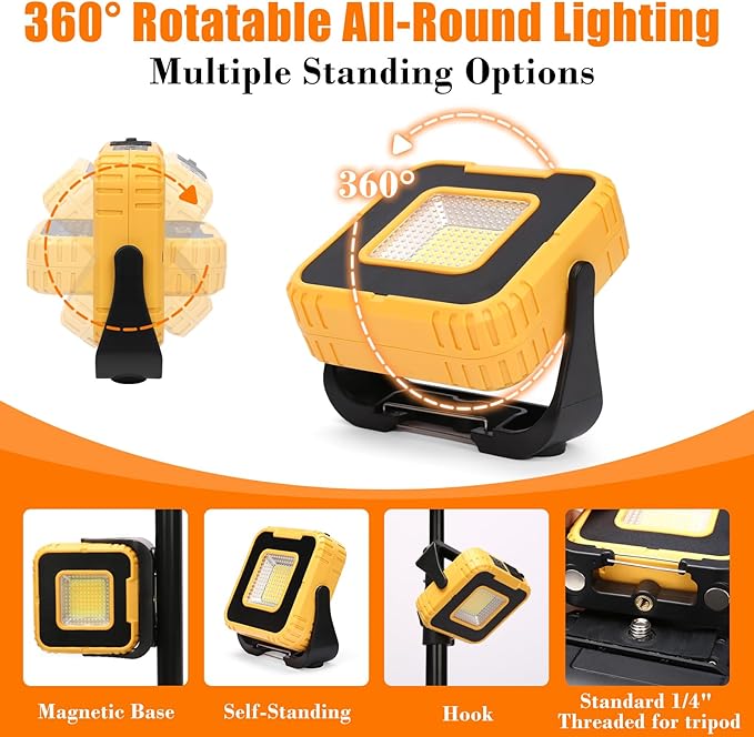 Grill Lights for Outdoor Grill,2-Pack Rechargeable Magnetic BBQ Grill Light Designed for Blackstone & Weber, LED Grill Accessories with Adjustable Brightness, Gifts for Men Dad Husband
