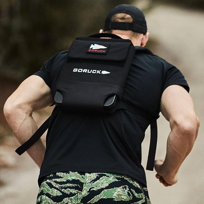 GORUCK Ruck Plate Carrier 3.0 - Streamlined Weighted Rucking Backpack w/Ergonomic Back Support & Extra Padded Straps - Compatible Ruck Plates, Black