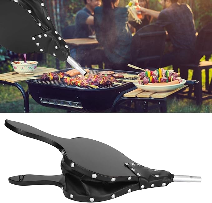 Fireplace Bellows Hand Bellow, Wooden Blower Air Blower for Indoor Outdoor Camping, Fire Tools with Heat - Nozzle, Manual Fire Starter for Barbecues Fireplaces and Campfi