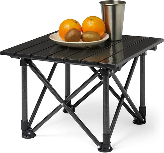 Amazon Basics Camping Table, Small, Folding, Camping Essentials, Black