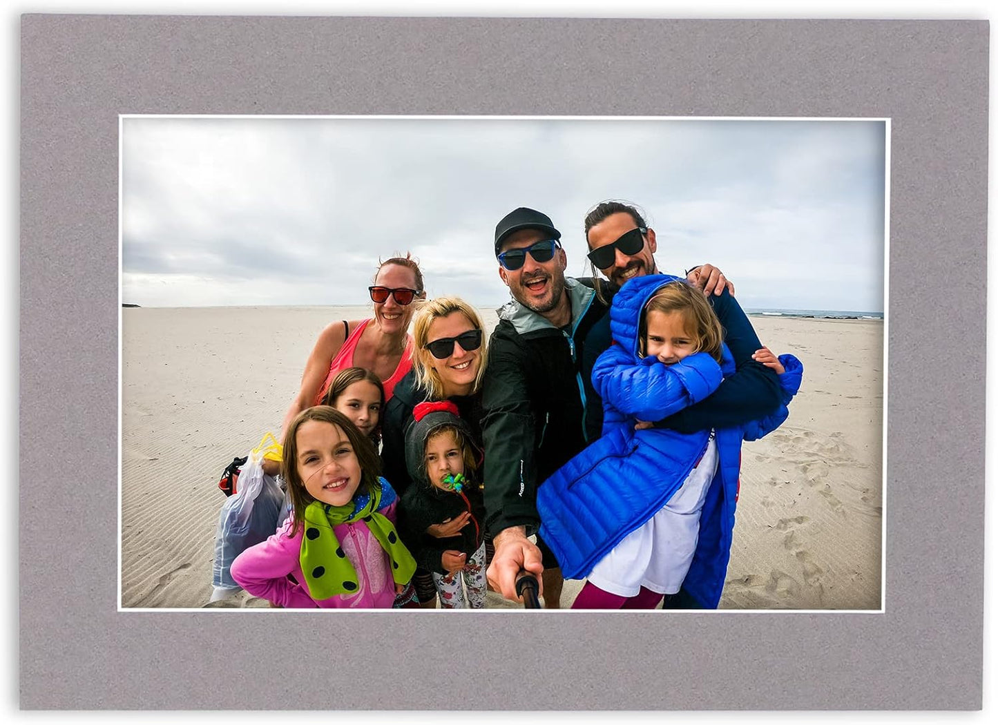 5x7 Mat for 8.5x11 Frame - Precut Mat Board Acid-Free Mixed Colors 5x7 Photo Matte For a 8.5x11 Picture Frame, Premium Matboard for Family Photos, Show Kits, Art, Picture Framing, Pack of 100 Mats