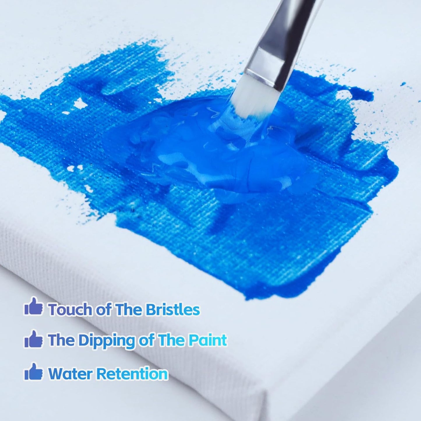 Paint Brushes Set, 20 Sizes Different Kids Painting Brushes Acrylic Paint Brush Set, Paint Brushes Bulk for Nail, Face Art, Craft, Rock Painting and School Project