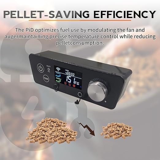 Upgraded Smart WiFi PID Digital Trapezoid Control Board Kit Replacement with APP Control for Pit Boss Vertical Pellet Smokers, Compatible with PBV3P1/PBV4PS1/PBV5P1 Series