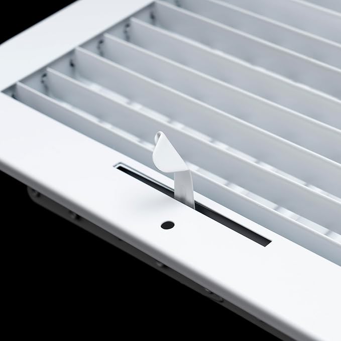 [6 Pack] Fits 16x4 Duct Opening Steel Adjustable Air Supply Grille by Handua | Register Vent Cover Grill for Sidewall and Ceiling | White | Out. Dim.: 17.75" X 5.75"