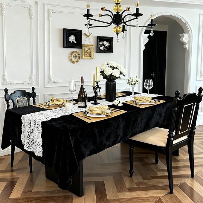 Faux Leather Placemats, Heat Resistant PU Table Mats Set of 6, Waterproof Oil-Proof Wipeable Reversible Place Mats for Kitchen Dining Table, Easy to Clean (Gold, Round Table)