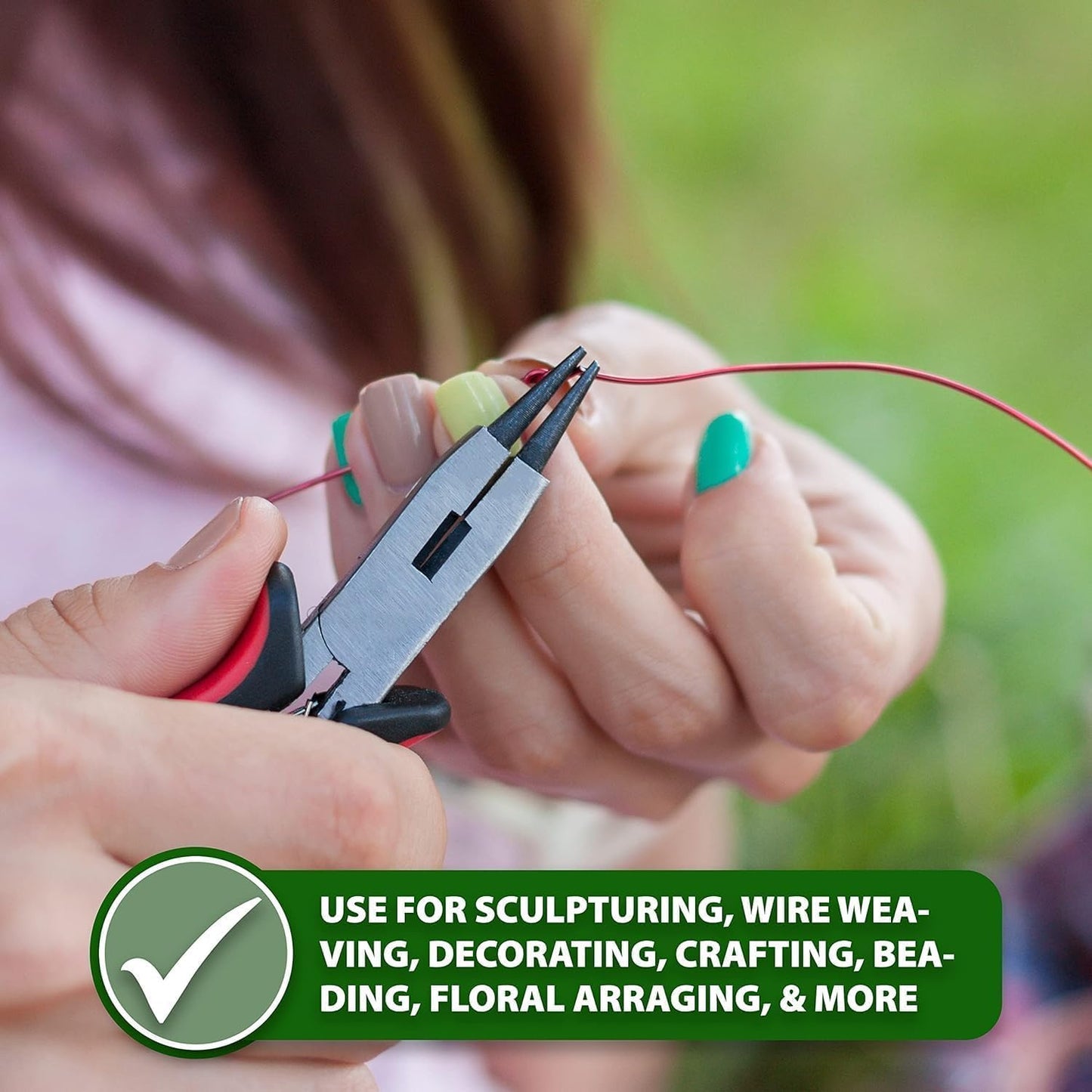 Mandala Crafts 13 Gauge Anodized Aluminum Craft Wire for Jewelry Making - 60 FT Colored Flexible Red Wire - Bendable for Bonsai Armature Crafting Sculpting