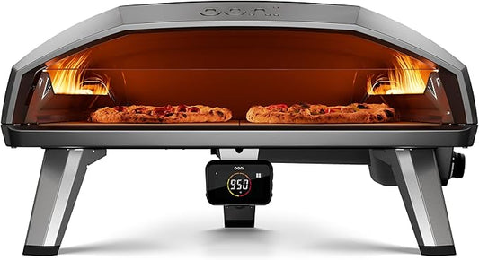 Ooni Koda 2 Max Gas Pizza Oven – 24" Propane Powered Outdoor Oven with 28 mBar Regulator and Gas Hose, Large Propane Pizza Oven - Black