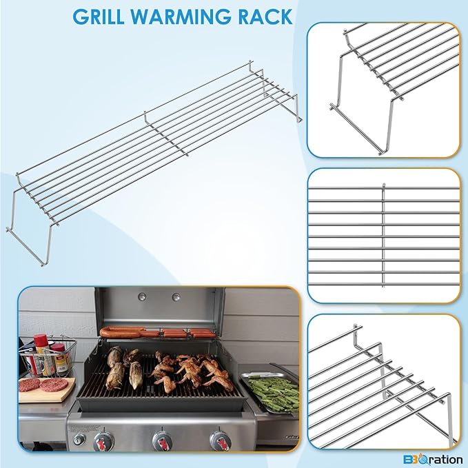 65054 Warming Rack for Weber Genesis 300 Grill Parts (2007-2016) Genesis E310 E320 E330, Grill Warming Rack for Weber Genesis Grill Parts Warming Rack for Weber 81323 62749