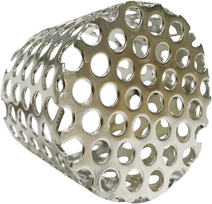 PVC Termination Cap Stainless Steel Mesh Screen Vent Cover, for 1.64" to 1.98" Inner Diameter Furnace and Roof Vent Pipe, Conical Exhaust Pipe Cover End Porous Is More Conducive To Drainage