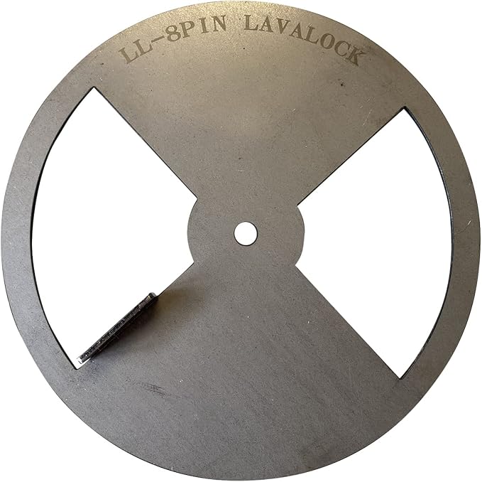 LavaLock® Smoker Pinwheel BBQ air Damper Pit Grill Vent, Steel 4 6 8 12 (8" Diameter)
