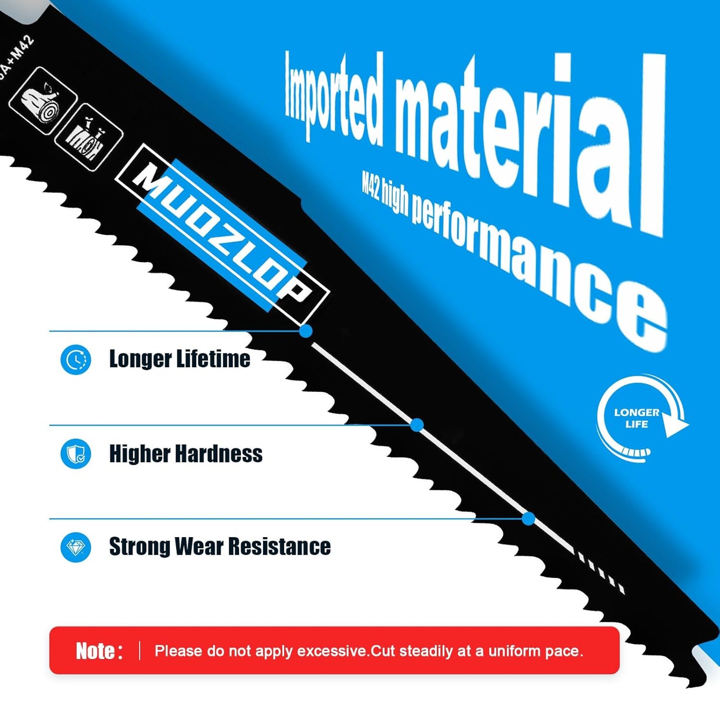 10 Pack 6inch Reciprocating Saw Blades Set,6/12TPI High Carbon Saw Blades,Woodcutting Saw Blades with Organizer Case (10, 6/12TPI/150mm)