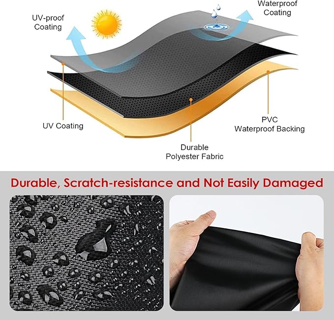 Cover for Ninja Pizza Oven on Grill Stand Cover Woodfire Oven Accessories Outdoor Waterproof Grill Covers Size 34" L x 26" W x 45" H