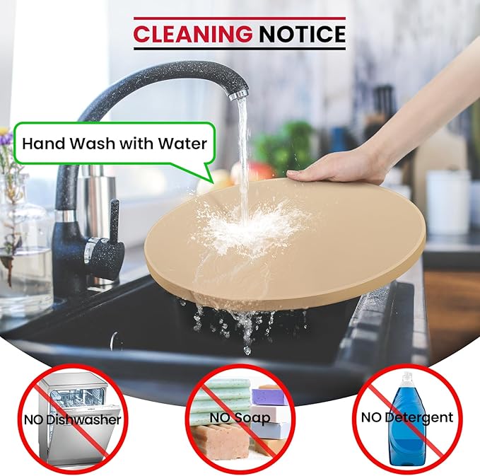 Unicook Round Pizza Stone 10.25 Inch, Small Bread Baking Stone for Oven Grill, Perfect Size for Baking Crisp Crust Personal Pizza, Bread, Cookies and More