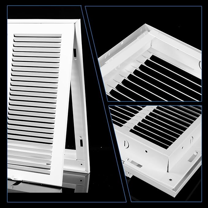 24 x 14 Return Air Grille [Duct Opening Size],Return Air Vent Cover for Wall Or Ceiling,Steel Return Air Filter Grilles Removable Face/Door for 1 Inch Filters (24"W x 14"H [Duct Opening])