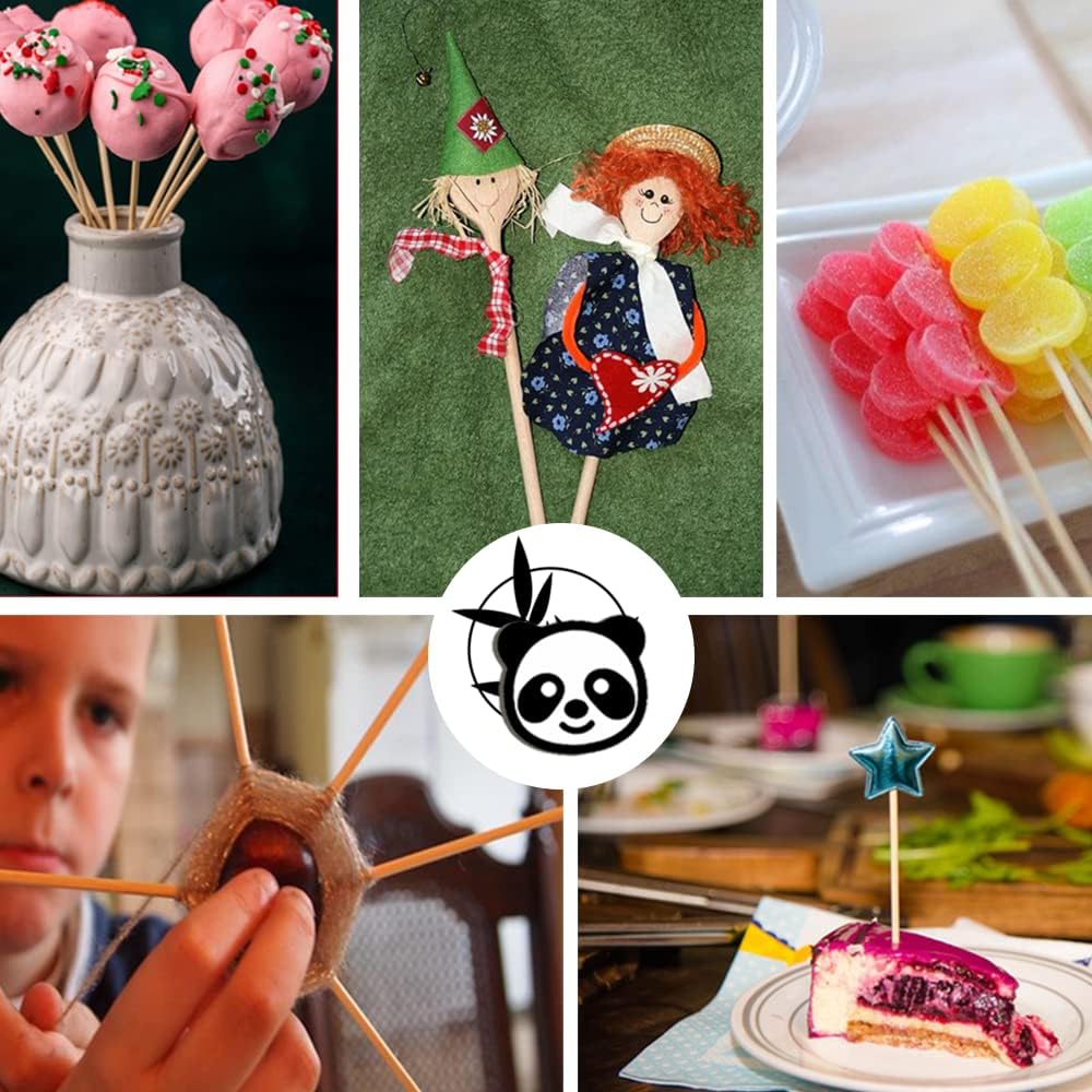 1/2 x 12 Inch 25PCS Dowel Rods Wood Sticks Wooden Dowel Rods -Unfinished Bamboo Sticks - for Crafts and DIYers